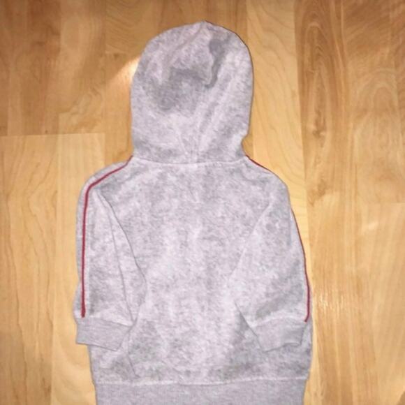 Nike Boy's 12M Hooded Velour Track Jacket - Picture 3 of 4